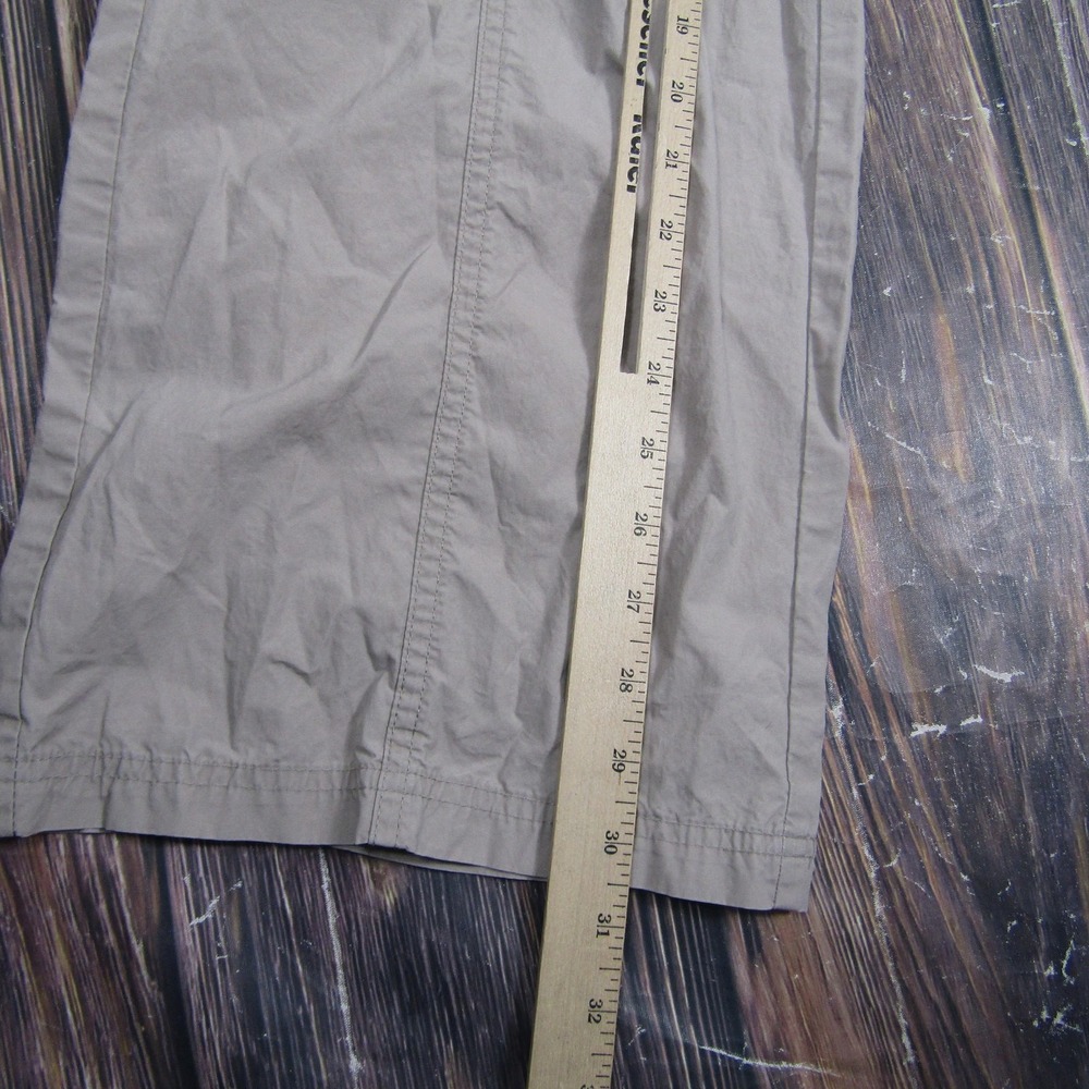PacSun Pants Womens M Beige Cotton Cargo Twill Elastic Waist Pockets Relaxed Fit - Picture 7 of 8